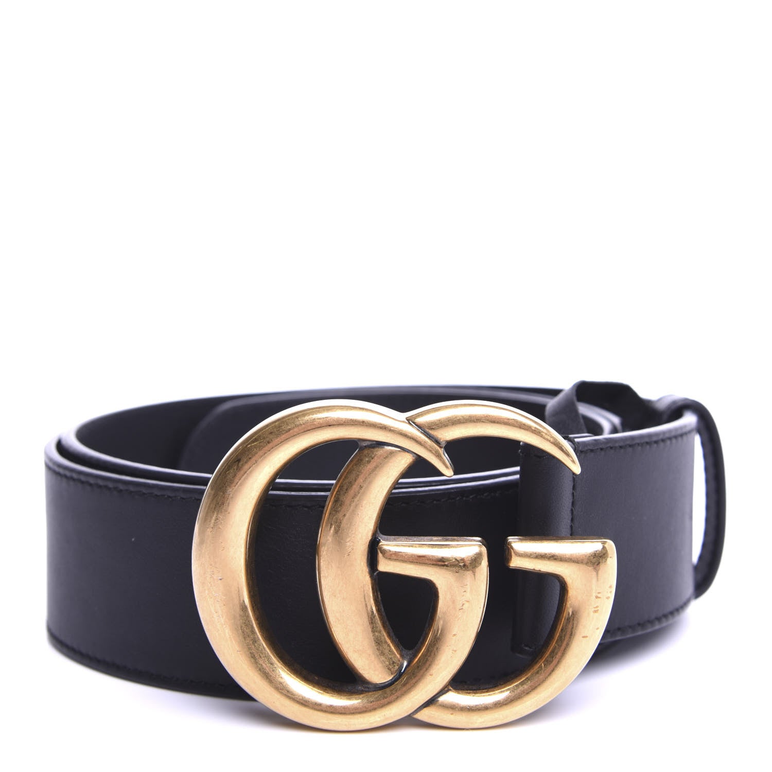 Gucci Calfskin Double G 40mm Belt 85 34 Black 1 of 5