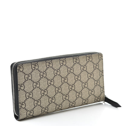 Gucci GG Supreme Monogram Bee Zip Around Wallet 3 of 8