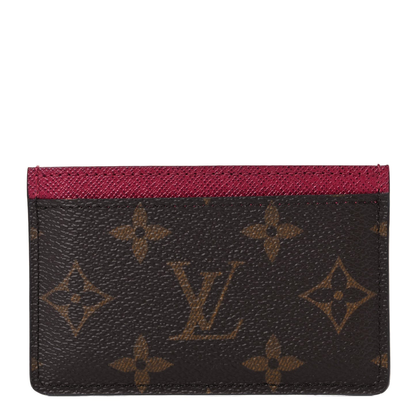 Monogram Card Holder Fuchsia