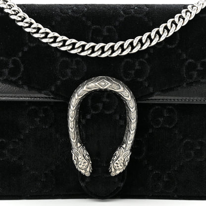 Gucci Velvet GG Monogram Small Dionysus Shoulder Bag Black 9 of 11