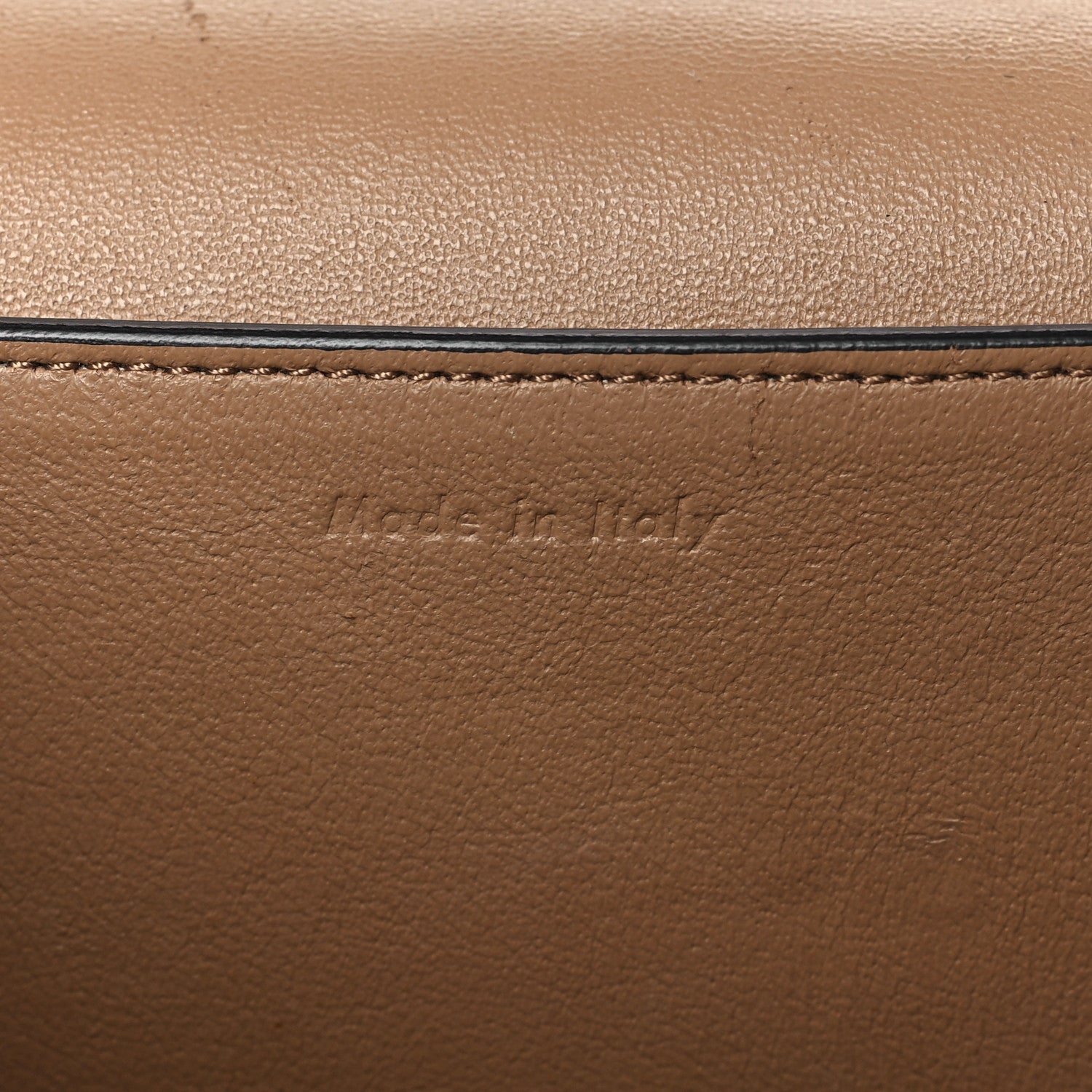 Celine Shiny Smooth Calfskin Medium Frame Shoulder Bag Tan Optic White 6 of 12