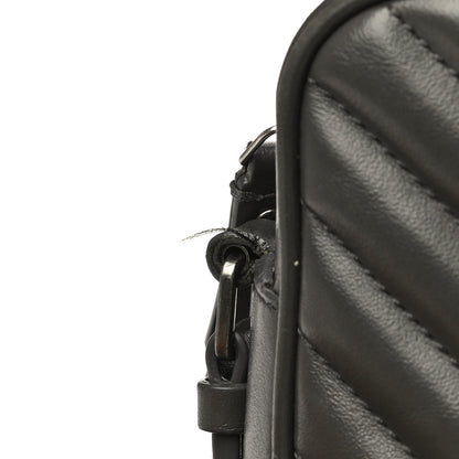 Saint Laurent Calfskin Matelasse Monogram Lou Camera Bag Sea Pebble 14 of 18