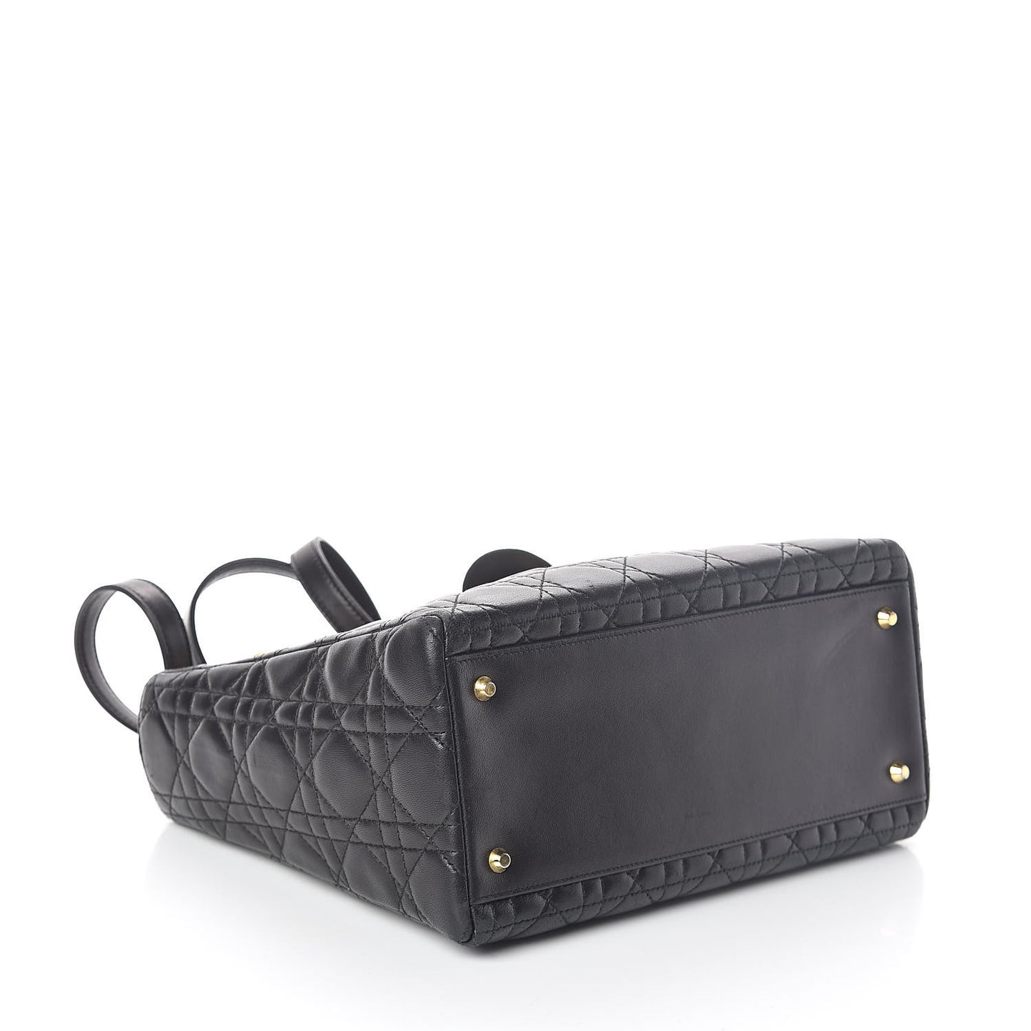 Lambskin Cannage Medium Lady Dior Black