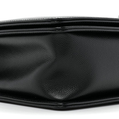 Chanel Caviar Quilted New Medium Boy Flap Black 9 of 10