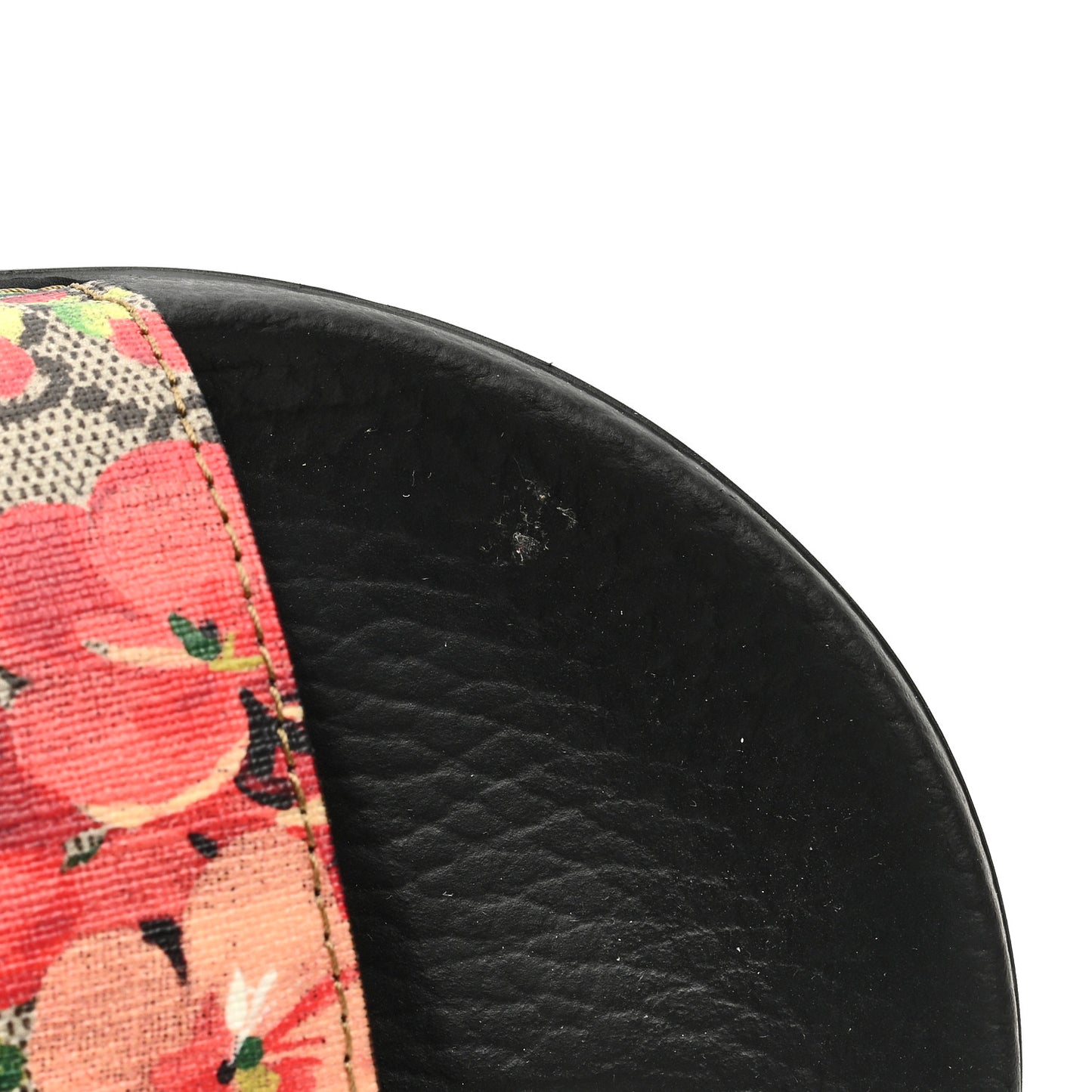 GG Supreme Monogram Blooms Slide Sandals 40 Beige Multicolor
