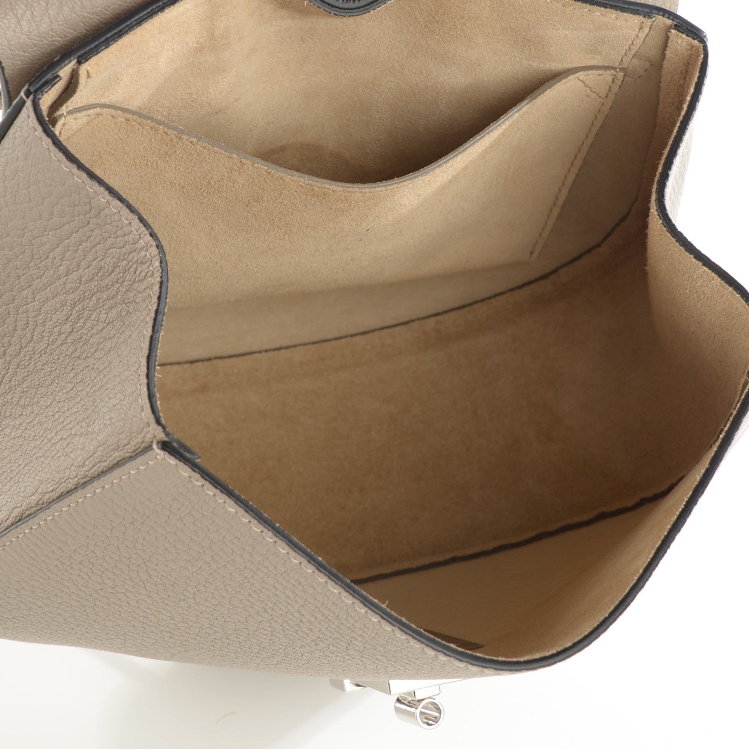 Chloe Grained Lambskin Drew Shoulder Bag Motty Grey 5 of 7