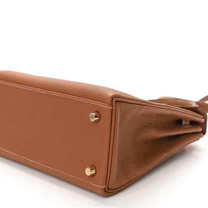 Hermes Togo Kelly Retourne 25 Gold 11 of 11