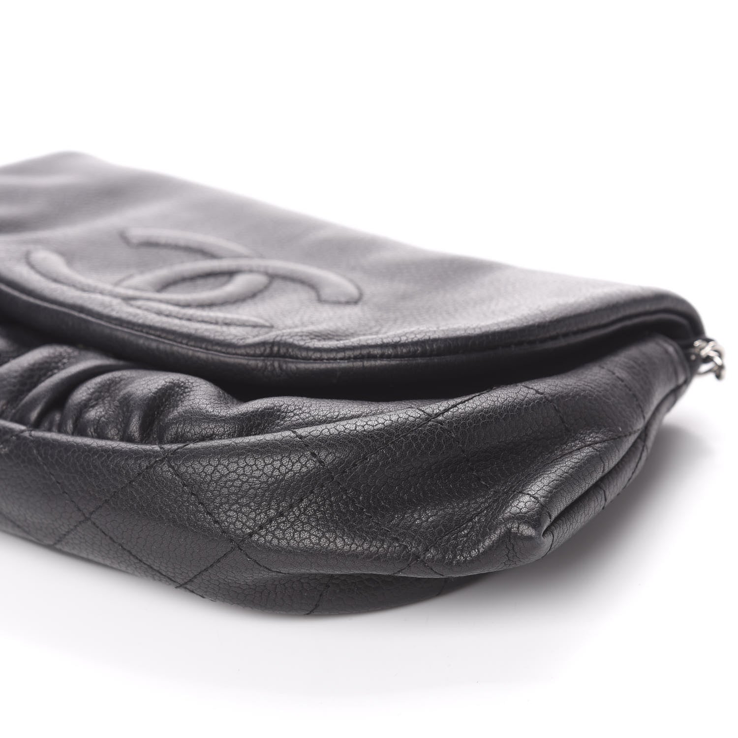 Chanel Caviar Half Moon Wallet On Chain WOC Black 10 of 11