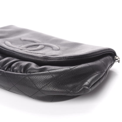 Chanel Caviar Half Moon Wallet On Chain WOC Black 10 of 11