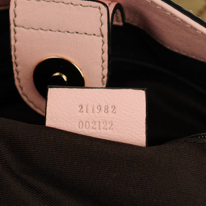 Gucci Monogram Medium D Gold Ring Tote Pink 6 of 6