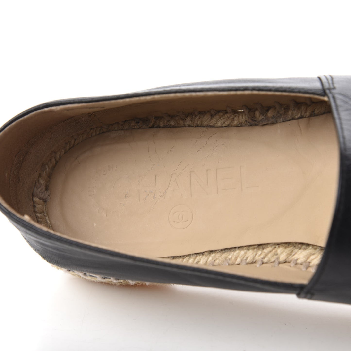 Lambskin CC Espadrilles 36 Black