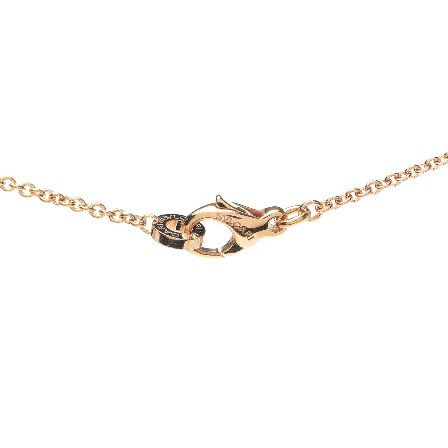 Bulgari 18K Rose Gold Black Ceramic B.Zero1 Pendant Necklace 4 of 5