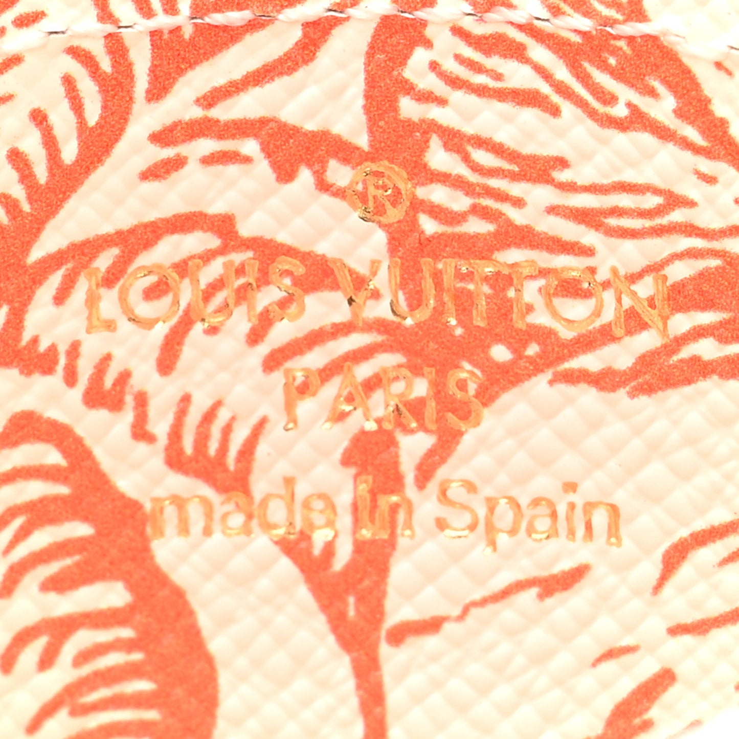 Monogram Tiles By The Pool Card Holder Coral