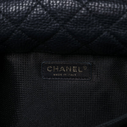 Chanel Calfskin Quilted XXL Travel Flap Bag Navy 5 of 11
