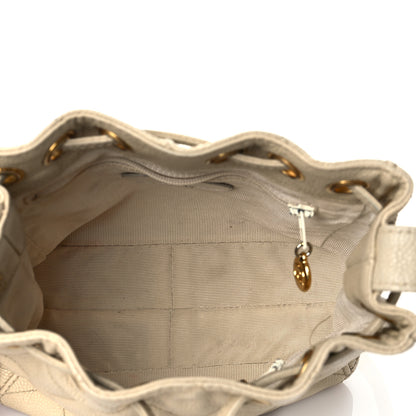 Chanel Caviar Quilted Drawstring Shoulder Bag Beige 5 of 11