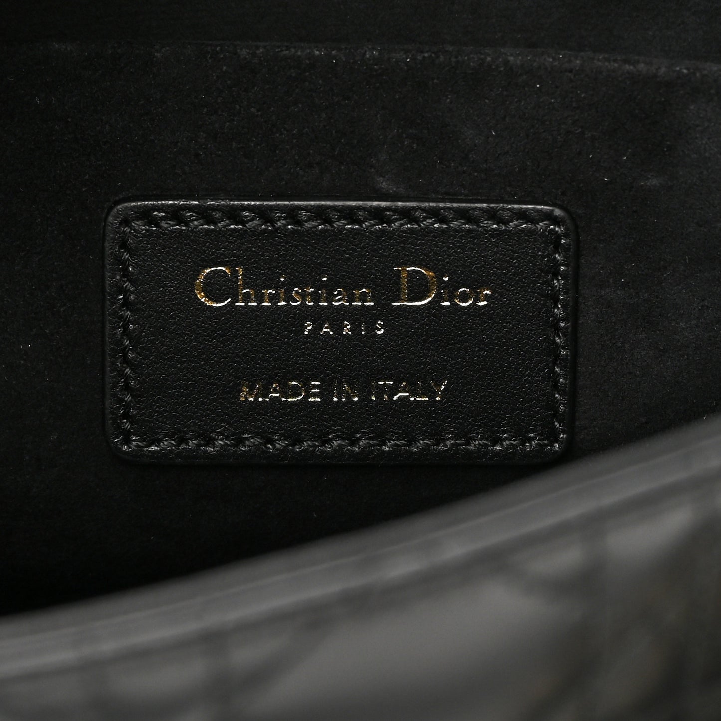 Lambskin Cannage Lady D-Joy Black