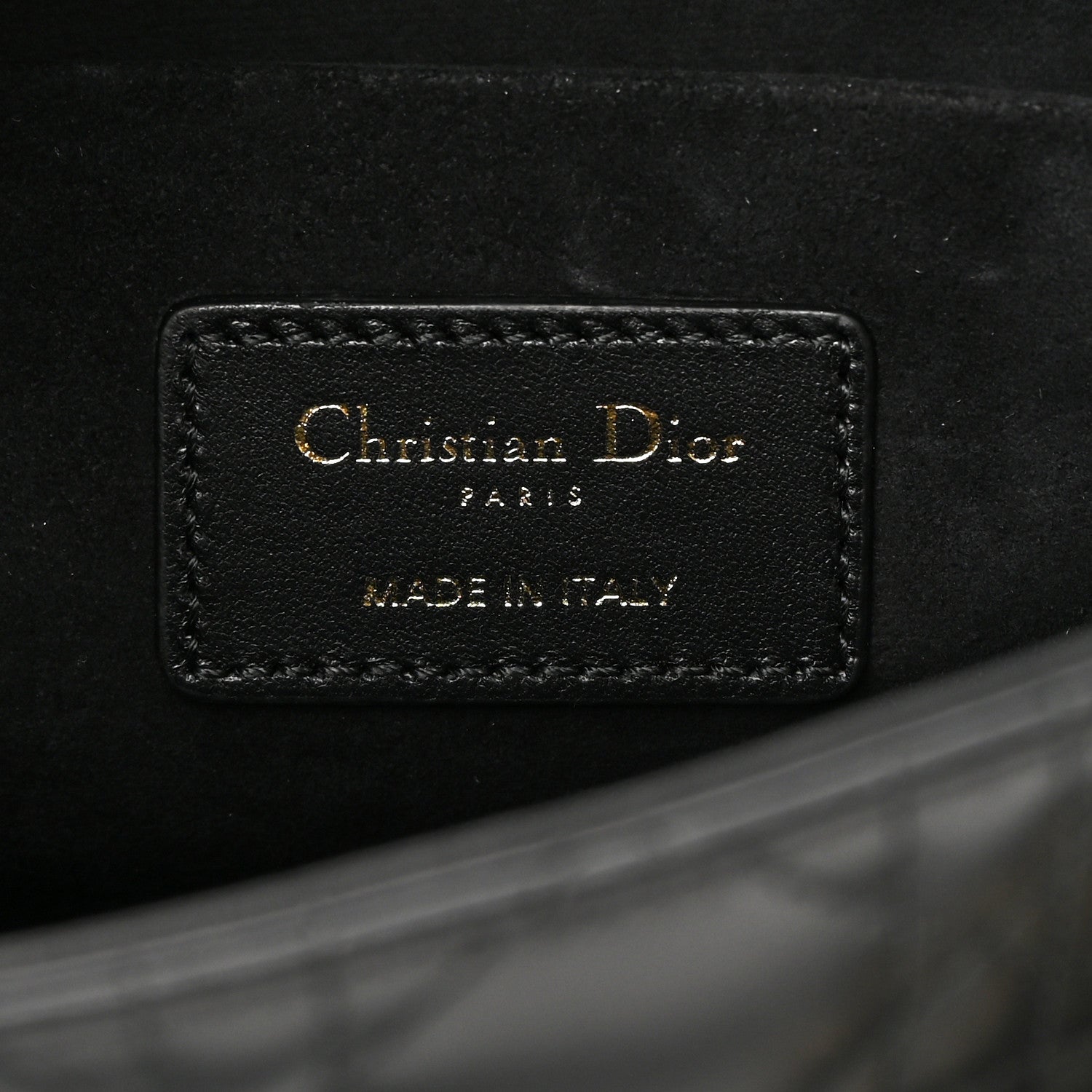 Christian Dior Lambskin Cannage Lady D-Joy Black 6 of 11
