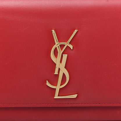 Saint Laurent Calfskin Monogram Cassandre Clutch Rouge Orient 10 of 10