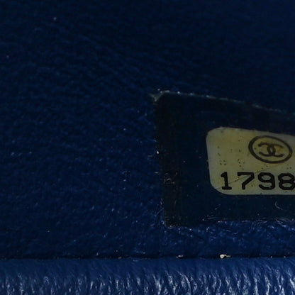 Chanel Lambskin Quilted Mini Rectangular Flap Blue 6 of 12