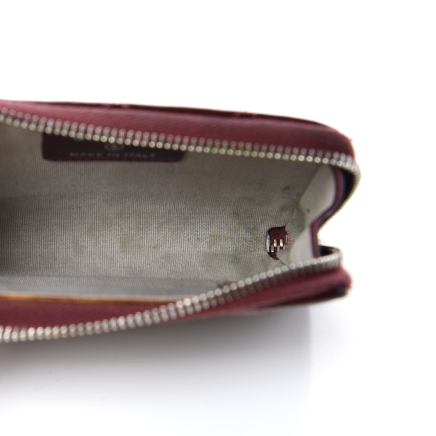 Chanel Patent Quilted Brilliant Key Holder Case Light Burgundy 5 of 8