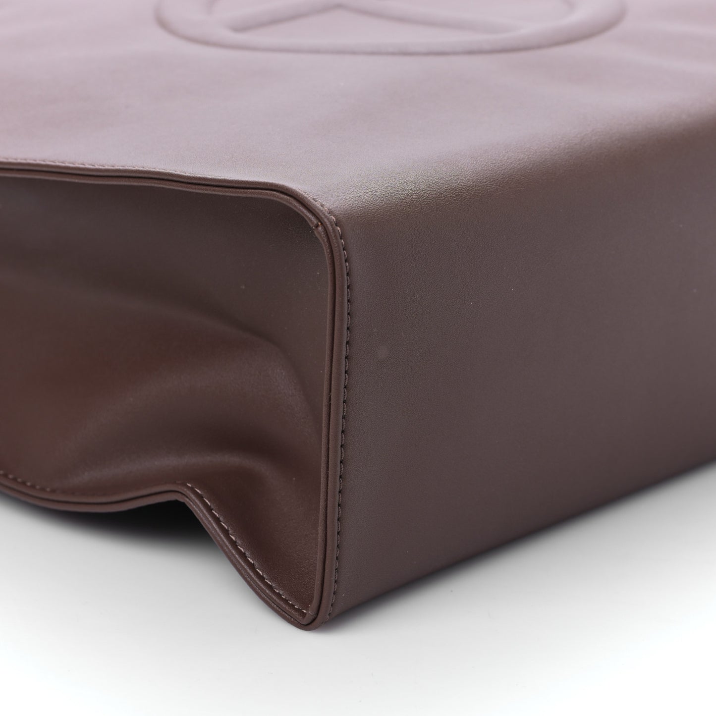 Vegan Leather Medium Shopping Bag Chocolate