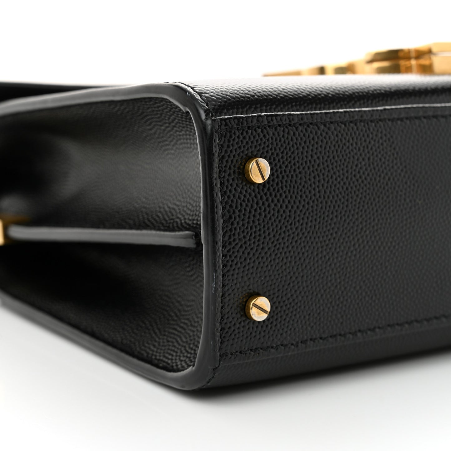 Grain de Poudre Medium Classic Monogram Cassandra Top Handle Black
