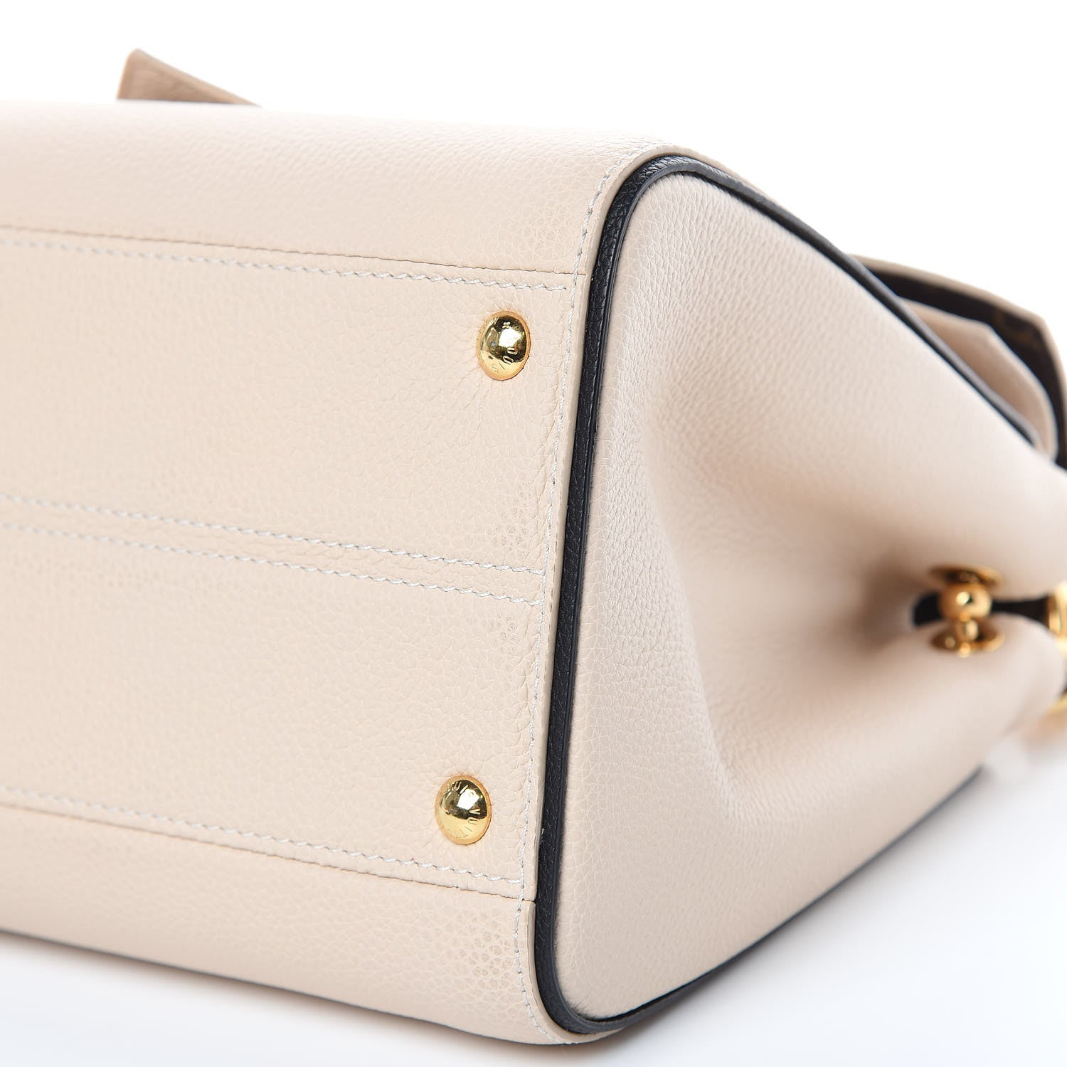 Louis Vuitton Grained Calfskin Monogram Double V Creme 8 of 8
