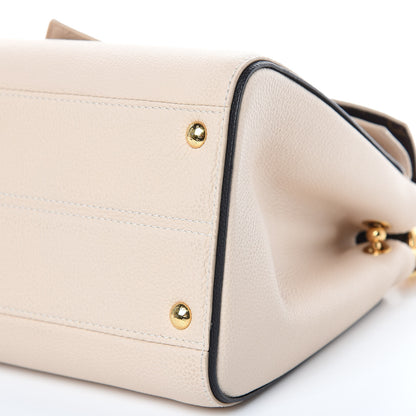 Louis Vuitton Grained Calfskin Monogram Double V Creme 8 of 8