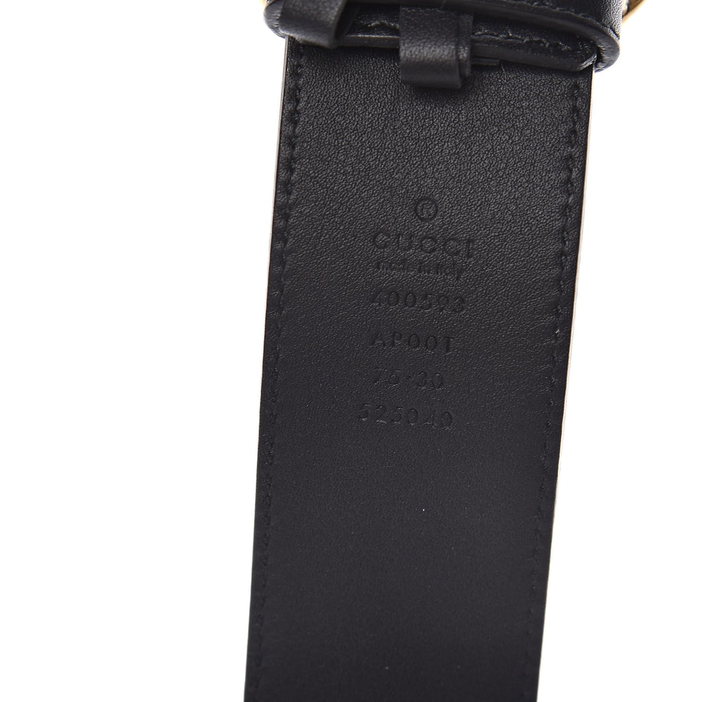 Calfskin Double G 40mm Belt 75 30 Black
