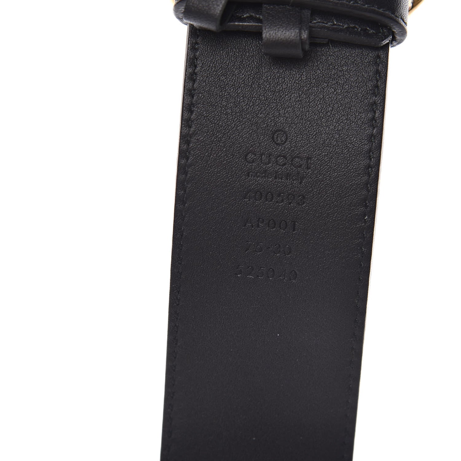 Gucci Calfskin Double G 40mm Belt 75 30 Black 4 of 6