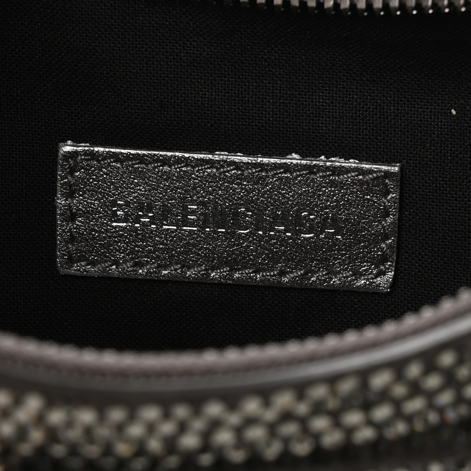 Balenciaga Rhinestone Encrusted Le Cagole Shoulder Bag XS Silver 7 of 11