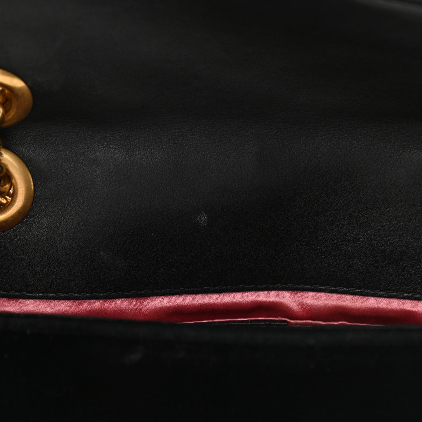 Velvet Matelasse Mini GG Marmont Shoulder Bag Black