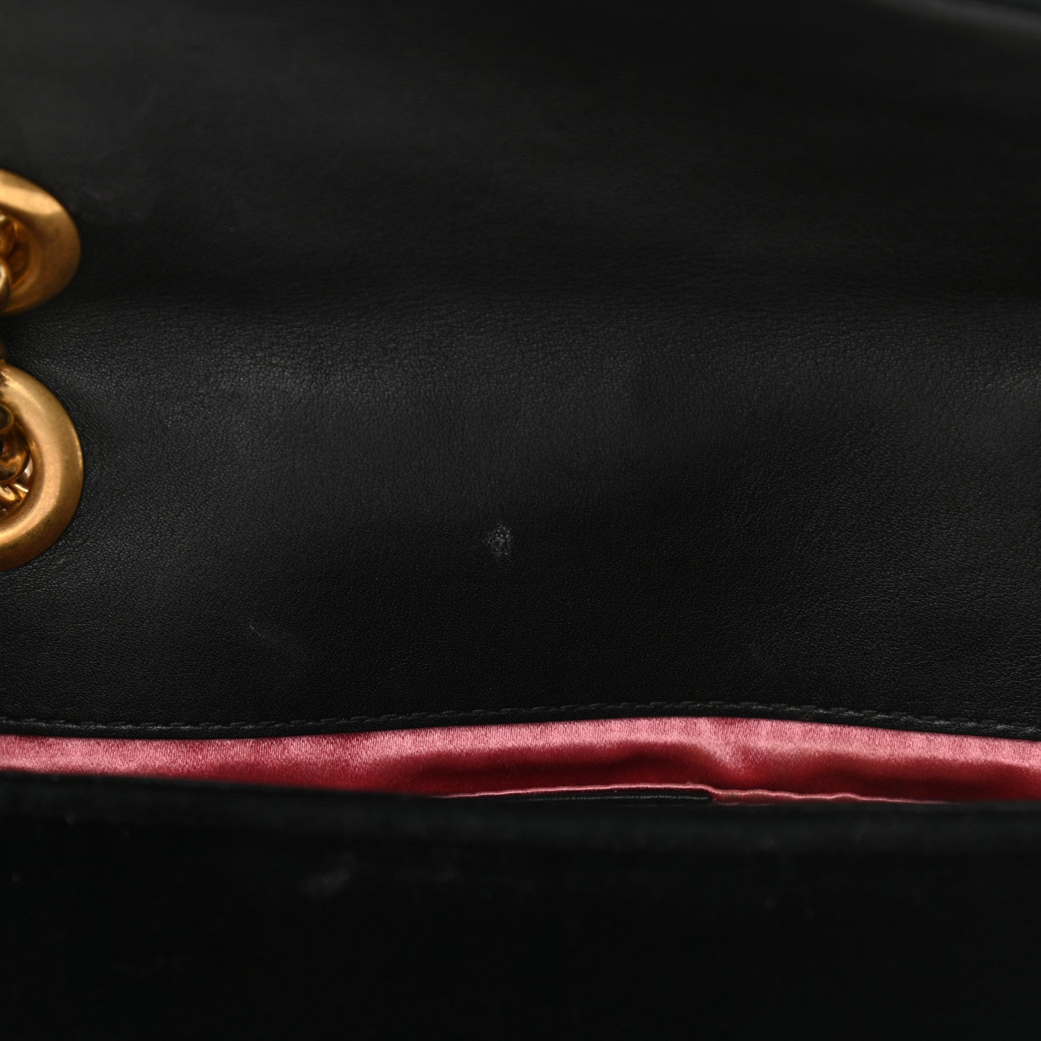 Gucci Velvet Matelasse Mini GG Marmont Shoulder Bag Black 12 of 16
