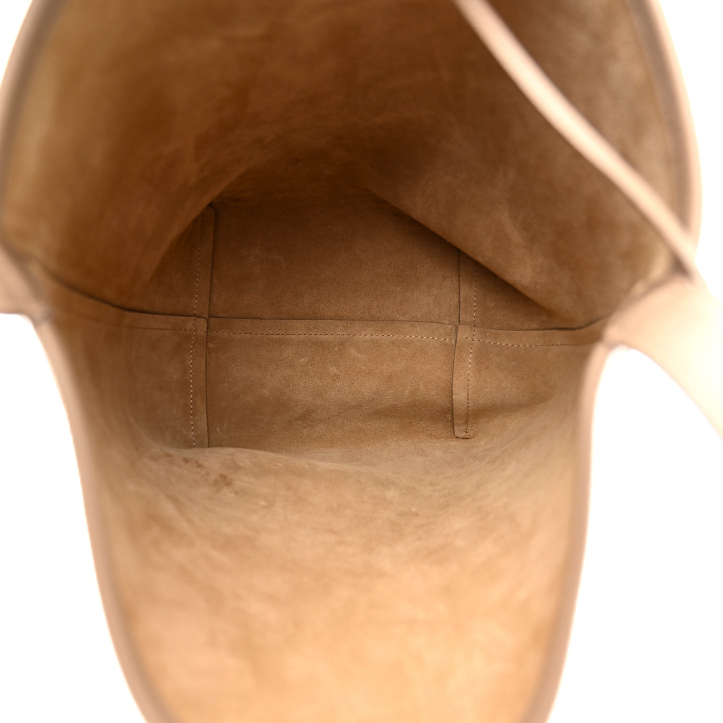 Grained Calfskin Medium N/S Park Tote Dark Taupe
