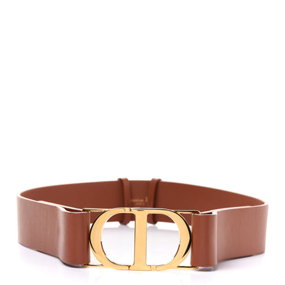 Christian Dior Calfskin 30 Montaigne Belt 75 Brown 1 of 4