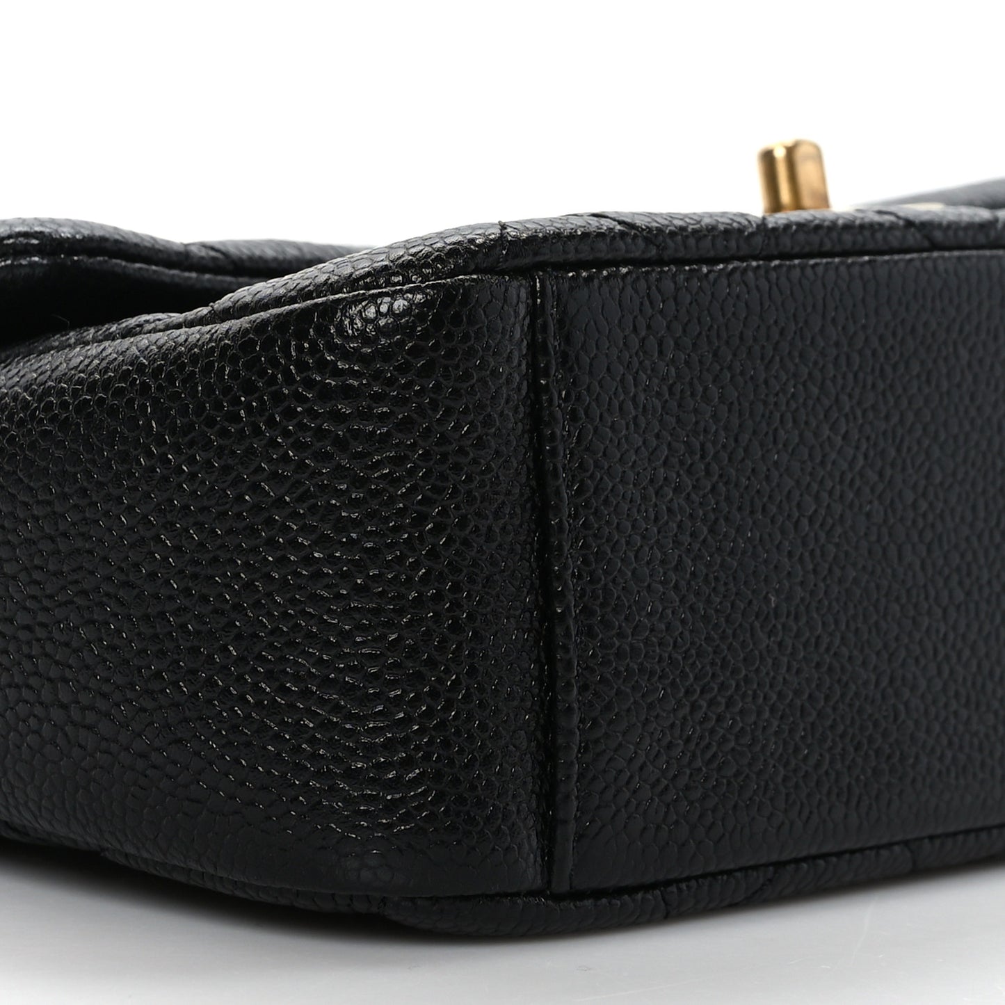 Caviar Quilted Chain Soul Flap Black