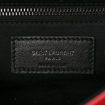 Saint Laurent Lambskin Patchwork Monogram Medium Jamie Red 6 of 9