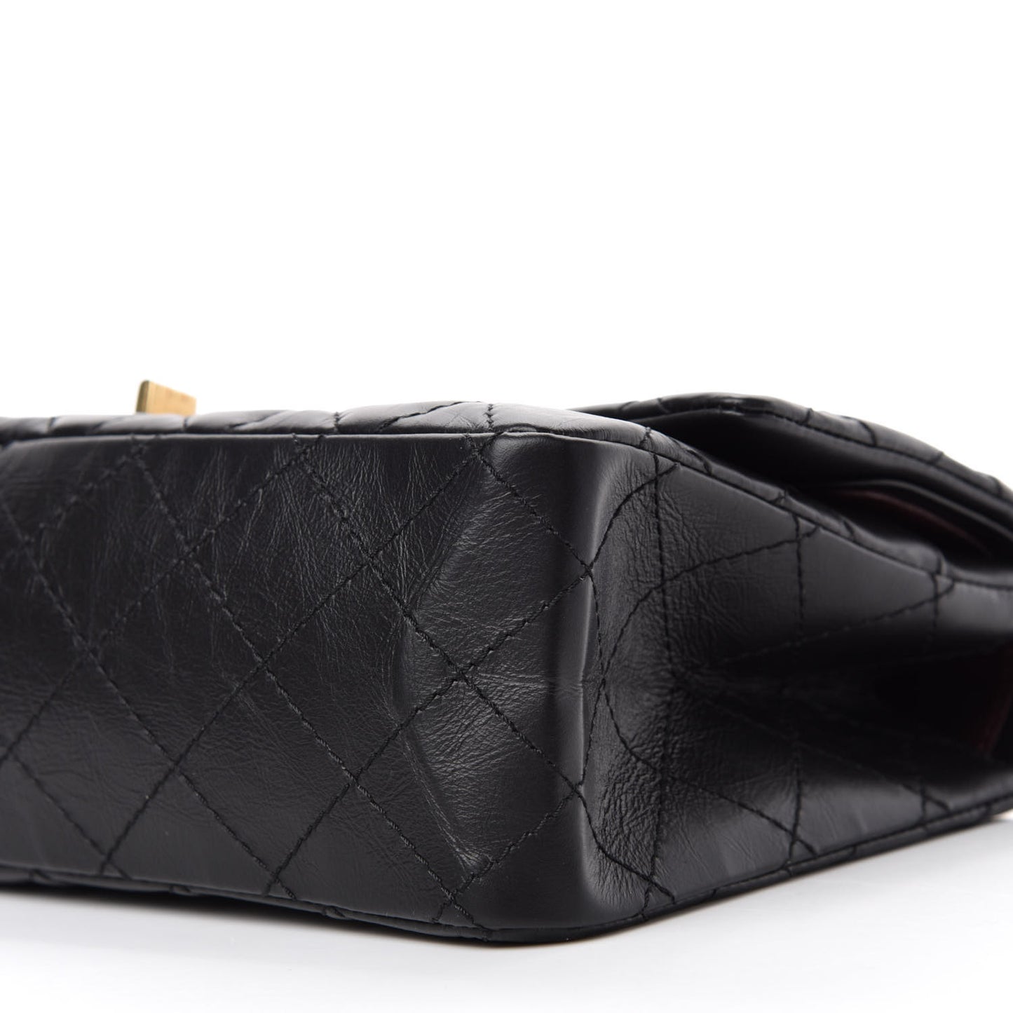 Aged Calfskin Quilted 2.55 Reissue 226 Flap Black