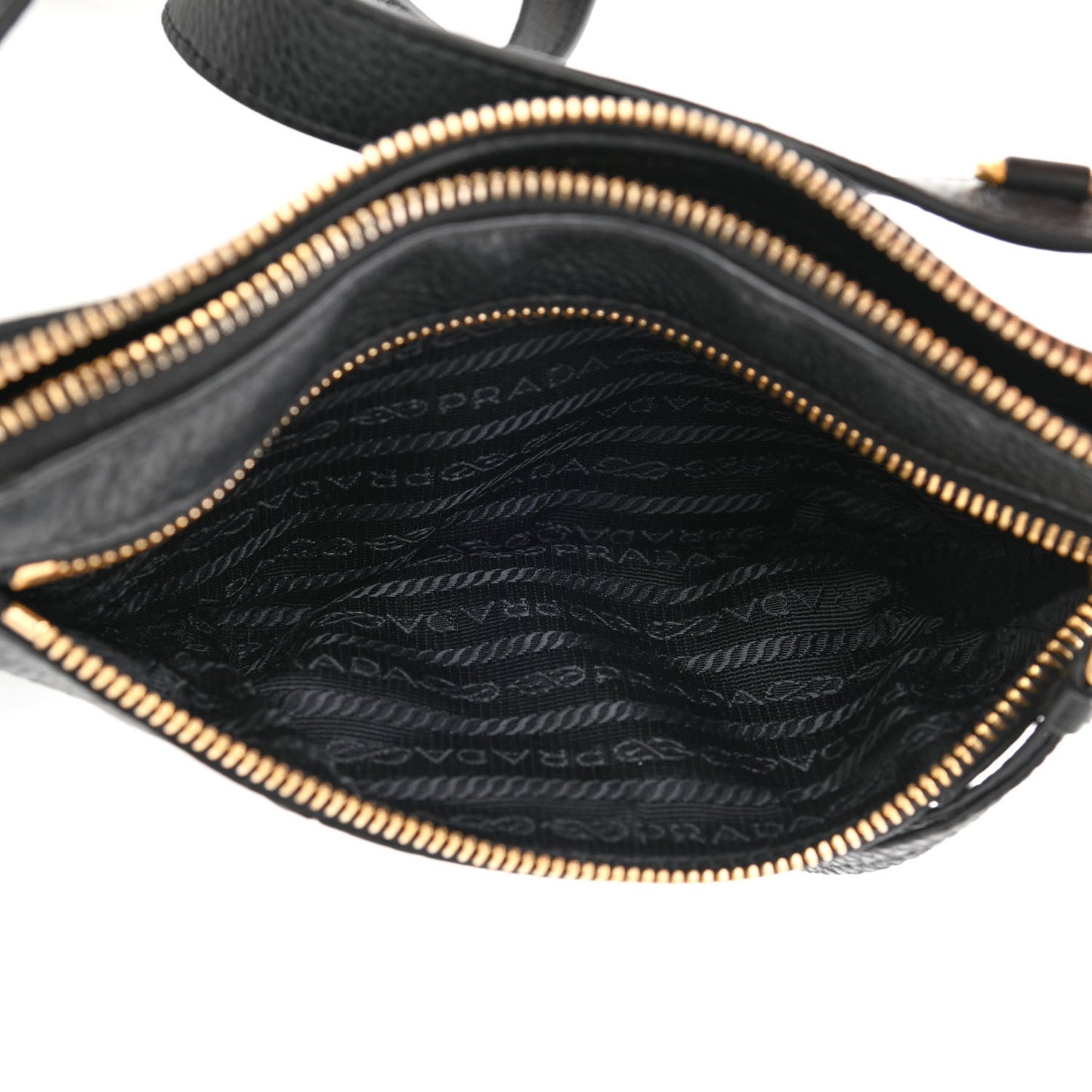 Vitello Daino Small Belt Bag Black