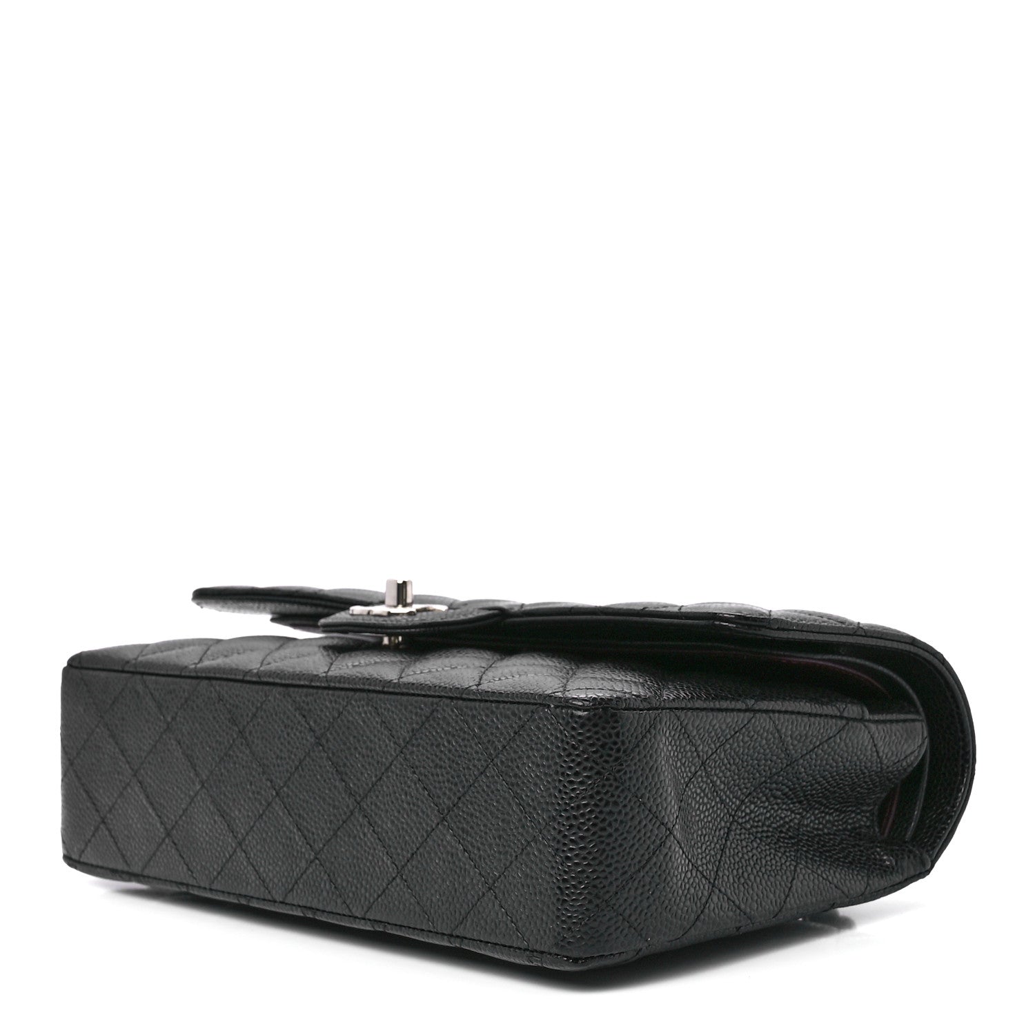 Chanel Caviar Quilted Medium Double Flap Black 10 of 13