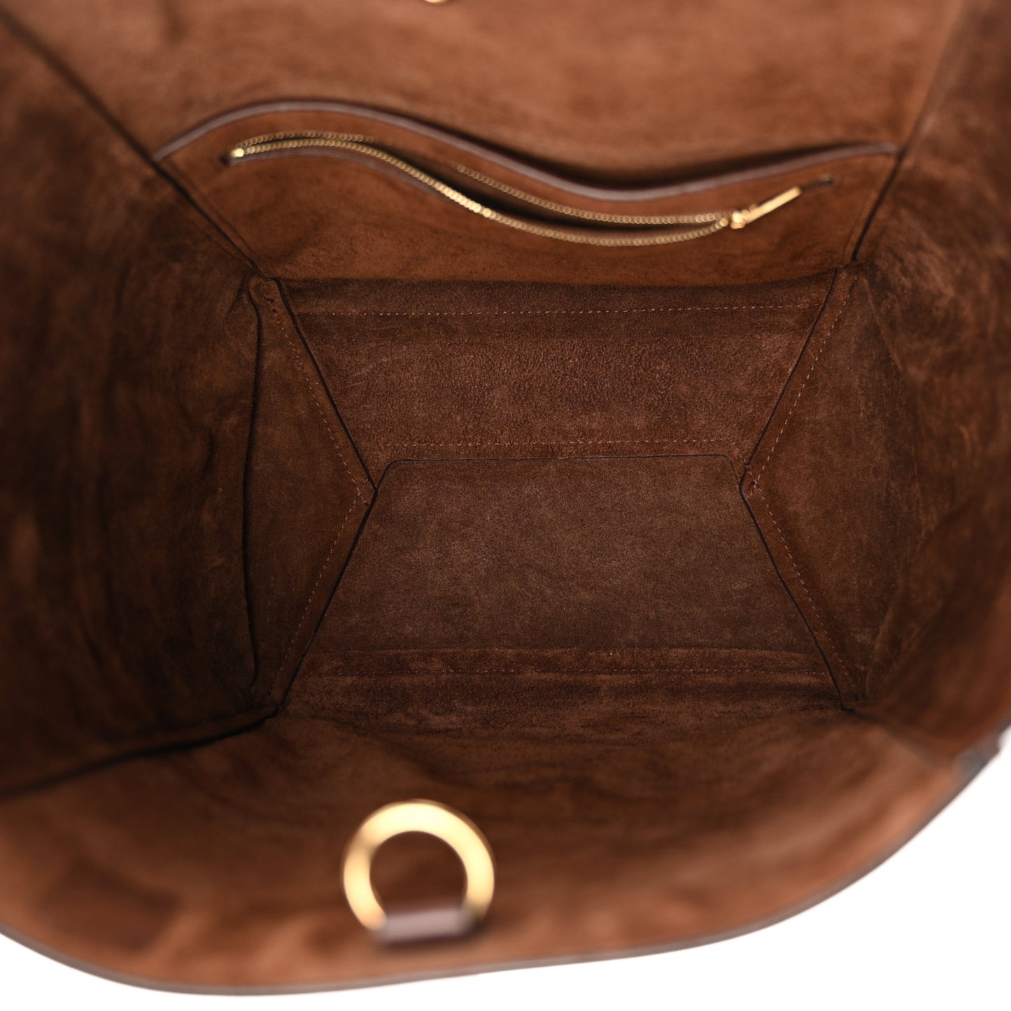 Natural Calfskin Sangle Bucket Bag Seau Wine