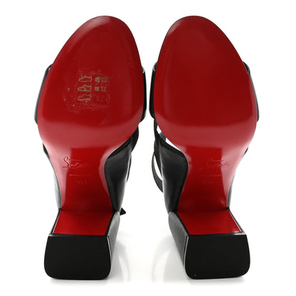 Christian Louboutin Elastic Calfskin Patrouille 85 Sandals 35.5 Black 6 of 9