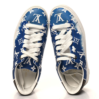 Louis Vuitton Monogram Escale Time Out Sneakers 38 Blue 2 of 9