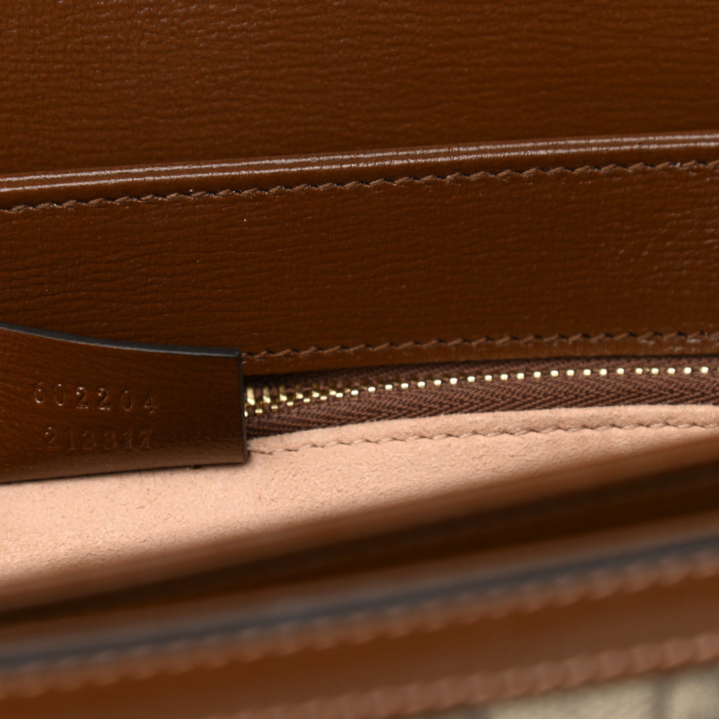 GG Supreme Monogram Horsebit 1955 Shoulder Bag Beige Brown Sugar