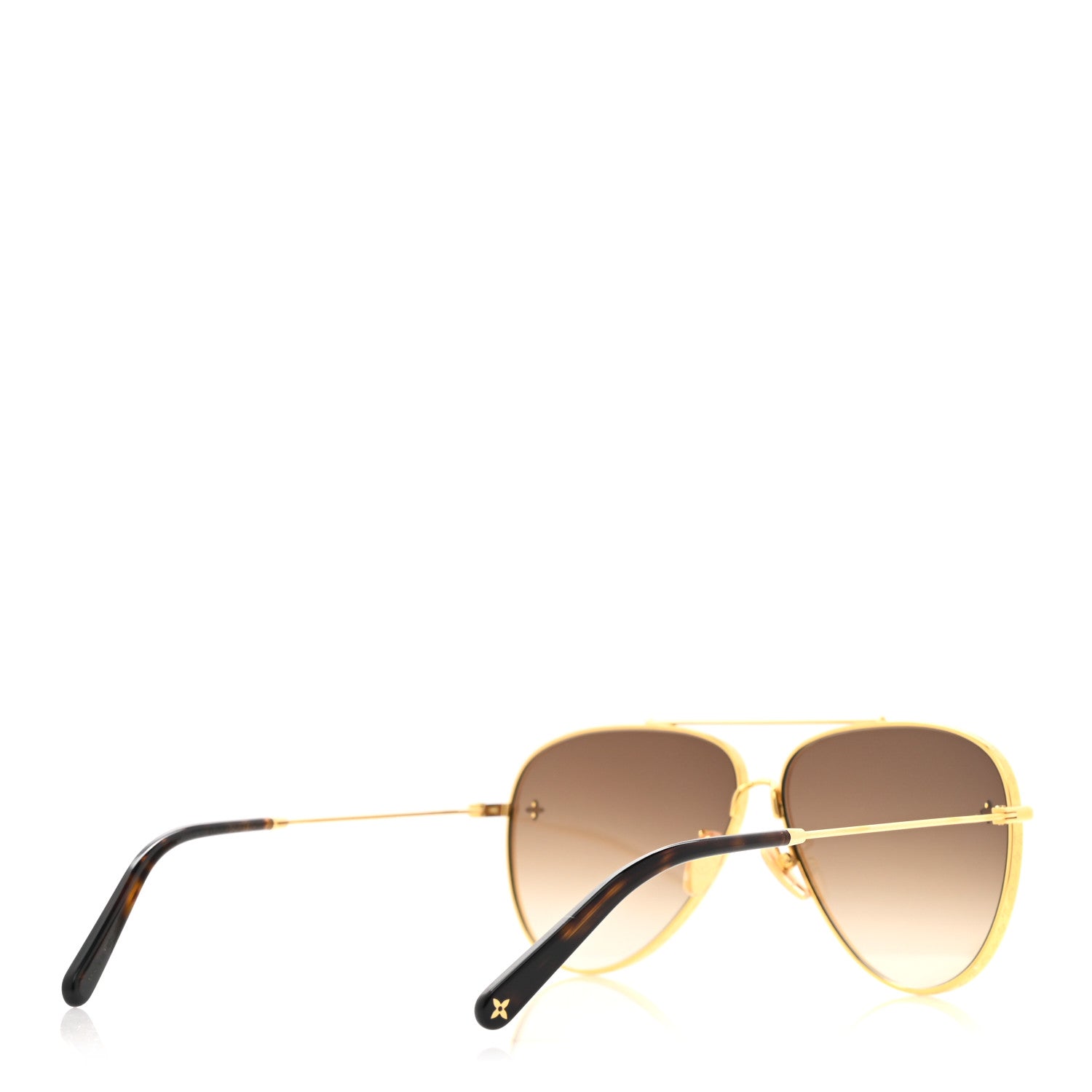 Louis Vuitton Metal The LV Pilot Sunglasses Z1620U Gradient Brown Monogram 4 of 6