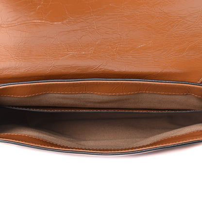 Givenchy Creased Patent Calfskin Small ID Flap Tan 5 of 5