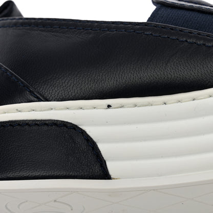 Chanel Lambskin Quilted Womens CC Stroll Sneakers 36 Dark Blue Black 11 of 13