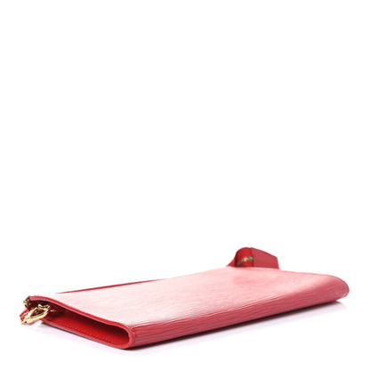 Louis Vuitton Epi Pochette Accessories 24 Castillan Red 4 of 5