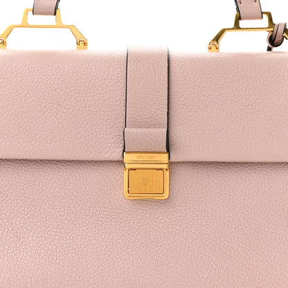 Miu Miu Goatskin Madras Top Handle Bag Mughetto 8 of 10