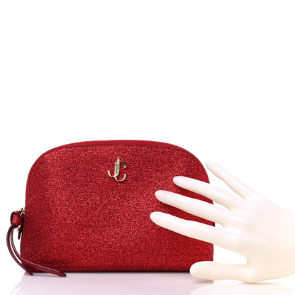 Jimmy Choo Glitter Clutch Red 2 of 8